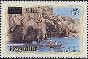 Landing at Sombrero - Surcharged