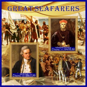 Stamp: Great People Great seafarers (Ghana: Illegal StampsCol:GH 2019-09/2