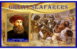 Stamp: Great People Great seafarers (Ghana: Illegal StampsCol:GH 2019-09/6