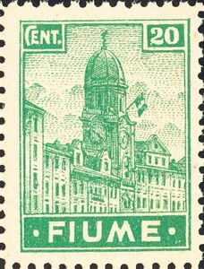 Clock-tower of the City Hall in Fiume - FIUME