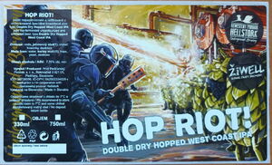Drink Label: Hop Riot (Kočovný pivovar Hellstork, SlovakiaCol:SK-BEER ...