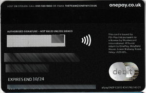Bank Card: Onepay 03/21 (PSI-Pay, United Kingdom of Great Britain ...