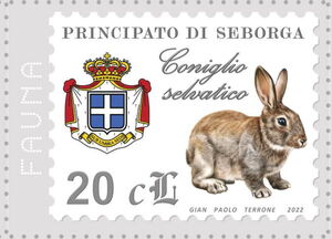 Stamp: Wild rabbit (Italy: Cinderella Stamps(Principality of Seborga ...