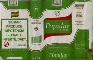 cigarettes in cuba Cigarette Pack: Popular Fresco (Cuba(Popular Fresco) Col:CU-CT-0091 🚬