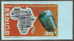 Map of Africa and Satellites