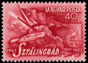 Battle of Stalingrad: Tank, flag and map