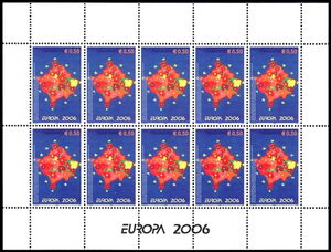 Stamp: Map of Kosovo (Kosovo(Europa (C.E.P.T.) 2006 - Integration) Mi