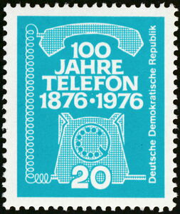Stamp: 100th Anniversary of the Telephone (Germany, Democratic Republic ...