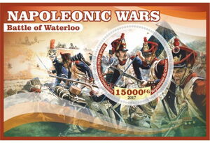 Stamp: Great People Napoleonic Wars Battle of Waterloo (Guinea: Illegal ...