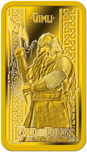 Coin: 5 Dollars (The Lord of the Rings - Gimli) (Cook Islands(2022