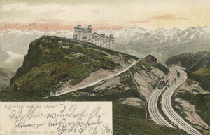 Rigi Kulm und die Alpen