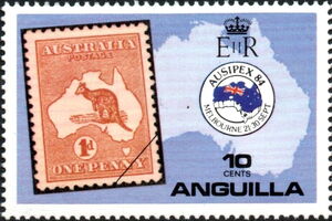 Australia 1913 1d. Kangaroo Stamp