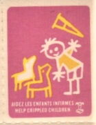 Help Crippled Chiildren Aidez Enfants Malades 1970