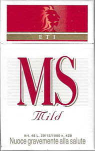Cigarette Pack: MS Mild (Italy(MS Mild) Col:IT-CT-0306 🚬