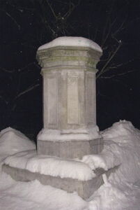 Radom. Solar Clock in front of Library