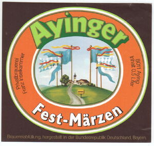 Drink Label: Ayinger Fest-Marzen (Brauerei Aying, Franz Inselkammer KG ...