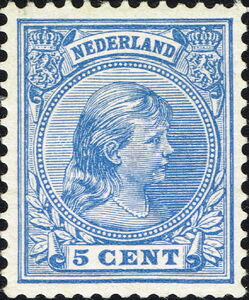 Princess Wilhelmina (1880-1962) with Hanging Hair