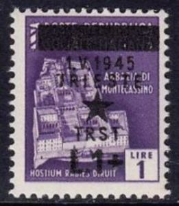 Italy Stamp Overprint "Trieste"