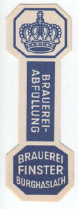 Drink Label: Finster (Brauerei Finster, Burghaslach, Germany, Federal