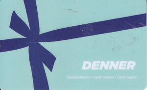 Geschenkkarte: Light Blue Card (Denner, Schweiz(Denner) Col:CH-DEN-008-100
