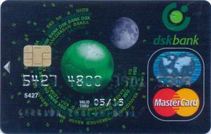 Bank Card: Dsk Bank MasterCard Planets Green Chip – 10/11 (DSK Bank ...