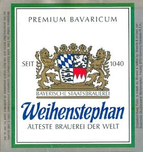 Drink Label: Weihenstephan (Bayerische Staatsbrauerei Weihenstephan ...