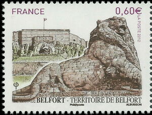 Bandiera Territorio Di Belfort 90x60 Cm - AZ FLAG - Dipartimento Francese Con Foro Per Asta, Poliestere 100D