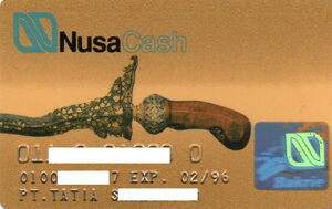 Bank Card: Nusa Cash (Bank NUSA, IndonesiaCol:ID-GM-0153