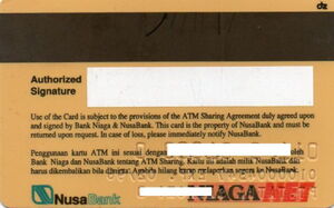 Bank Card: Nusa Cash (Bank NUSA, IndonesiaCol:ID-GM-0153