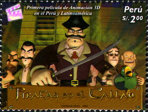 Character with mustache