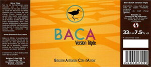 Drink Label: Baca Version Triple (Brasserie BACA, FranceCol:FR-BEER-001790