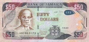 Banknote: 50 Dollars (Jamaica(2013-2020 