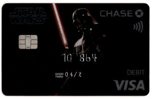 Tarjeta de Banco: Chase Disney - Darth Vader (JPMorgan Chase Bank ...