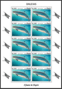 Stamp Pygmy Sperm Whale (Kogia breviceps) (Angola(Whales (2018)) MiAO