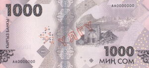 Banknote: 1,000 Som (Kyrgyzstan(2023-2024 Issue) Wor:P-39s