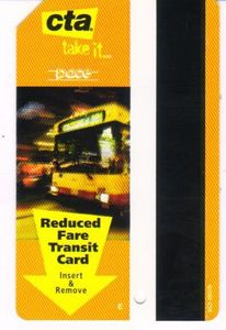 Transport Ticket: Bus - Reduced fare Transit card (CTA-Chicago, United ...