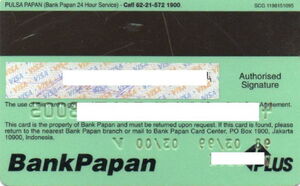 Bank Card: Bank Papan (Bank Papan, IndonesiaCol:ID-VI-0119