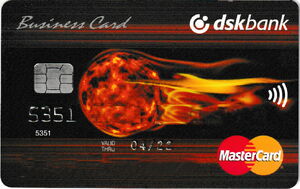 Bank Card: Dsk Bank MasterCard Business Fireball - 08/16 (DSK Bank ...
