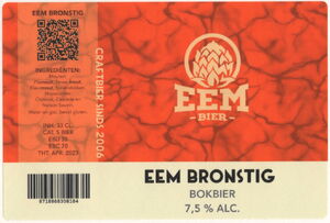 Drink Label: Eem Bronstig (Eembier, NetherlandsCol:NL-BEER-038004