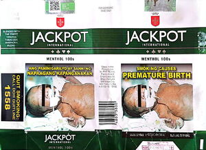 jackpot cigarettes Cigarette Pack: Jackpot International Menthol 100's  (PhilippinesCol:PH-CT-0033 🚬
