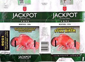 Cigarette Pack: Jackpot International Menthol 100's  (PhilippinesCol:PH-CT-0035 🚬