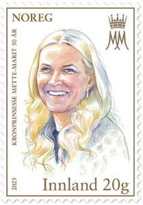 Stamp: Crown Princess Mette-Marit, 50th Birthday (Norway(Royal