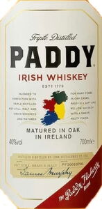 Paddy Irish Whiskey