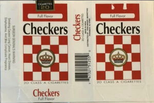 checkers tobacco Cigarette Pack: Checkers (United States of AmericaCol:US-CT-0768 🚬