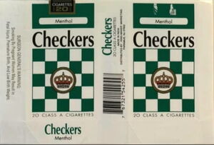Cigarette Pack: Checkers Menthol (United States of AmericaCol:US-CT-0769 🚬