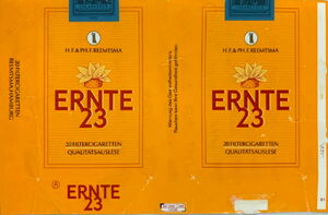Cigarette Pack: Ernte 23 (Germany, Federal Republic(Ernte 23)  Col:DE-CT-0374 🚬