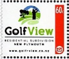 Subdivision Label Stamp: Golf View Residential Subdivision New Plymouth (New Zealand ...