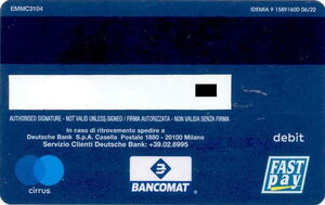 Deutsche Bank Maestro Pago Bancomat