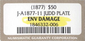 50 Dollars (Eagle 1877 No date)