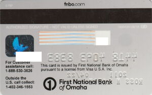 Bank Card: First National Bank (First National Bank of Omaha, United ...